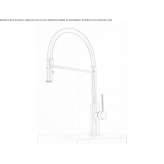 Countertop kitchen faucet made of stainless steel Dornava