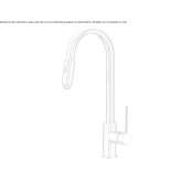 Countertop kitchen faucet with one handle Breo