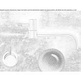 Professional wall-mounted kitchen faucet made of stainless steel Diever