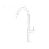 Countertop kitchen faucet with one handle Breo