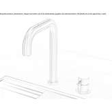 2-hole kitchen tap with pull-out spout Alsting
