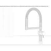 1-hole kitchen faucet with pull-out spout Redessan
