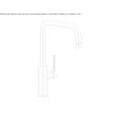 Stainless steel kitchen faucet with single handle Suncook