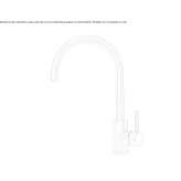 Single-lever stainless steel kitchen faucet with swivel spout Conwy
