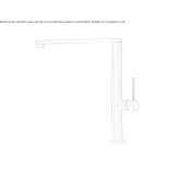Single-lever stainless steel kitchen faucet with swivel spout Conwy