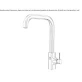 Electronic kitchen faucet made of stainless steel Bijvanck