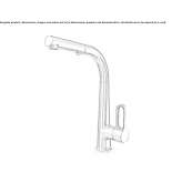 Kitchen faucet on the countertop Fraensta