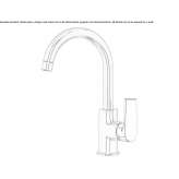 Kitchen faucet with swivel spout Rincon