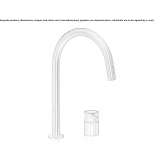 2-hole stainless steel countertop kitchen faucet Honefoss