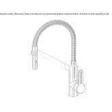 Single-lever kitchen faucet with swivel spout Harze