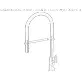 Single-lever kitchen faucet with pull-out spout Harze
