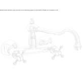 Wall-mounted kitchen faucet with swivel spout Brozzo