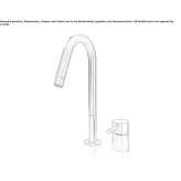 Countertop kitchen faucet made of stainless steel Honefoss