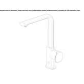 Single-lever kitchen faucet with swivel spout Alleur