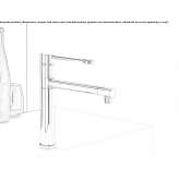 Metal kitchen faucet with single handle Sancoins