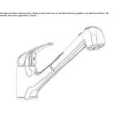 Single-lever kitchen faucet with pull-out spout Tomochic