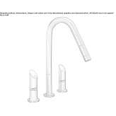 Countertop kitchen faucet made of stainless steel with a pull-out spout Plumelec