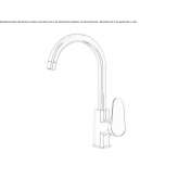 Countertop kitchen faucet with a swivel spout Muzillac