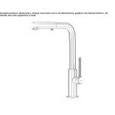 Stainless steel kitchen faucet with pull-out spout Briona