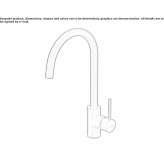 Single-lever kitchen faucet with swivel spout Moita