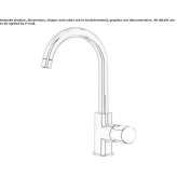 Single-lever kitchen faucet with swivel spout Dealu
