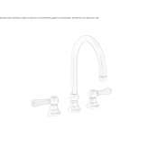 3-hole countertop kitchen faucet Lytle