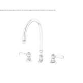 3-hole countertop kitchen faucet Oulins