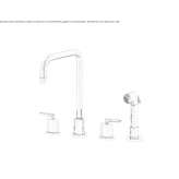 Countertop kitchen faucet with pull-out spout Pniewy