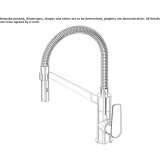 Countertop kitchen faucet with pull-out spout Odra