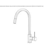 Single-lever kitchen faucet with pull-out spout Passons