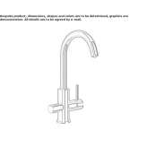 Chrome-plated brass kitchen faucet, water purification tap Navajo