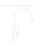 Kitchen faucet on the countertop Presevo