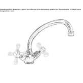 Countertop kitchen faucet with 1 hole Brunete