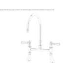 2-hole countertop kitchen faucet Oulins