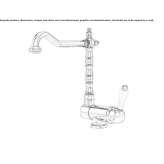 Single-lever countertop kitchen faucet with a swivel spout Wanchaq