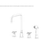 Countertop kitchen faucet with spray Ullapool