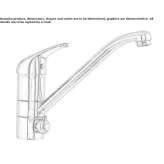 Single-lever kitchen faucet with swivel spout Tomochic