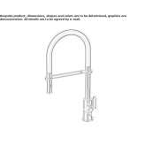 Kitchen faucet in chrome-plated brass with pull-out spout Lorient