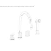 Countertop kitchen faucet with spray Pettineo