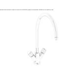 1-hole countertop kitchen faucet in a contemporary style Pettineo