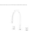 3-hole countertop kitchen faucet Tasco