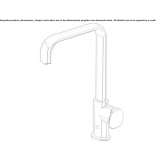 Single-lever kitchen faucet with swivel spout Alleur
