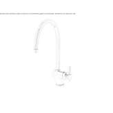 1-hole countertop kitchen faucet Mantinos
