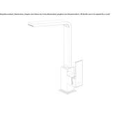 Single-lever kitchen faucet with swivel spout Kumlinge