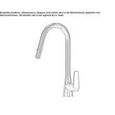 Kitchen faucet in chrome-plated brass with pull-out spout Godrano
