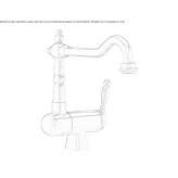 Kitchen faucet under the window with 1 hole Dolavon
