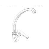 Kitchen faucet in chrome-plated brass on the countertop Rincon
