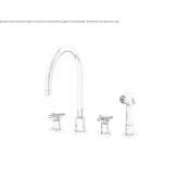 Countertop kitchen faucet with pull-out spout Ullapool