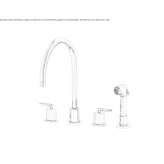 Countertop kitchen faucet with pull-out spout Pniewy