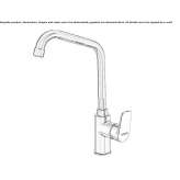 Single-lever kitchen faucet with swivel spout Schieren